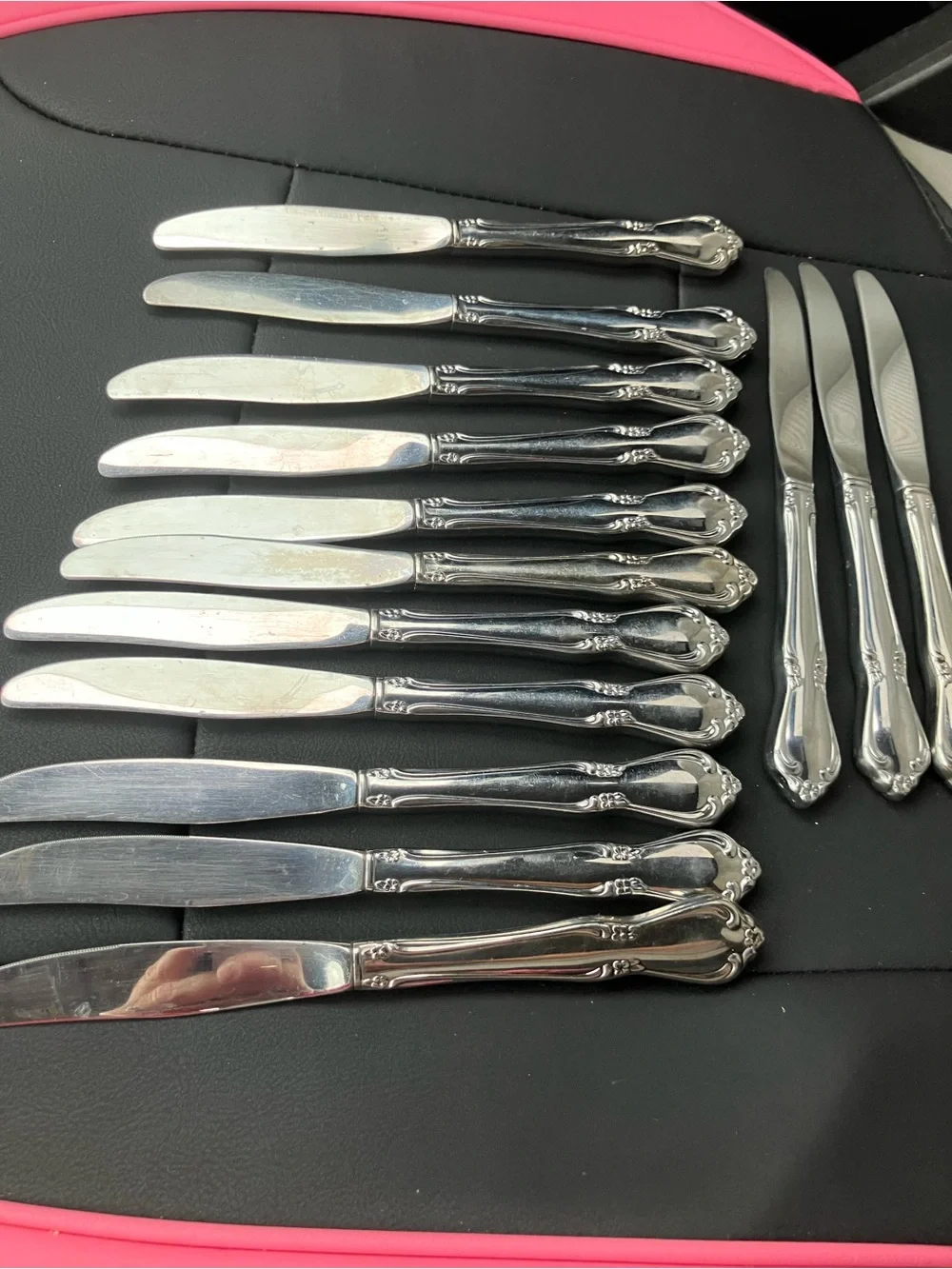Oneida Chateau Set of 14 Dinner Knives Oneidacraft Deluxe Stainless Flatware